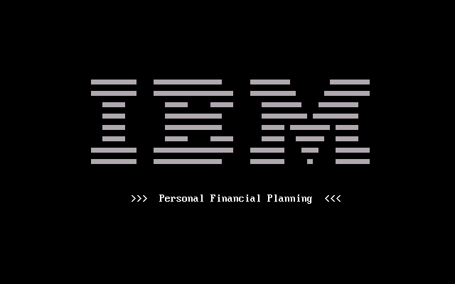 IBM Personal Financial Planning 2.0 - Splash